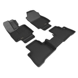 KAGU Floor Mat; Black; 3 pc.; 2 pc. Front Row; 1 pc. 2nd Row;