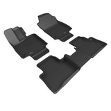 KAGU Floor Mat; Black; 3 pc.; 2 pc. Front Row; 1 pc. 2nd Row;