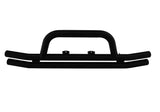 Double Tube Bumper Black - Front with Hoop - Rampage 86620