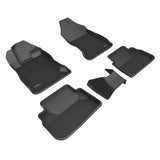 KAGU Floor Mat; Black; 5 pc.; 2 pc. Front Row; 3 pc. 2nd Row;