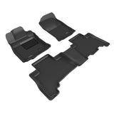 KAGU Floor Mat; Black; 3 pc.; 2 pc. Front Row; 1 pc. 2nd Row;