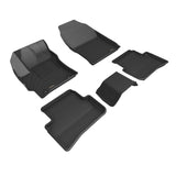 KAGU Floor Mat; Black; 5 pc.; 2 pc. Front Row; 3 pc. 2nd Row;