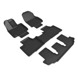 KAGU Floor Mat; Black; 4 pc.; 2 pc. Front Row; 1 pc. 2nd Row; 1 pc. 3rd Row;