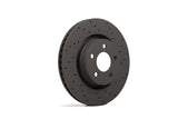 Talon Cross Drilled And Slotted Brake Rotors; Rear; Code BR2 & BR6; - Hawk Performance HTC5398