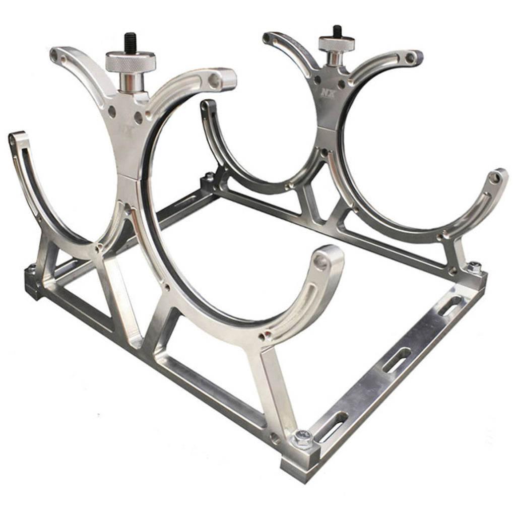 Nitrous Express Billet Bracket For Dual 10 Or 15Lb N2O Bottle. Includes Floor Mounts